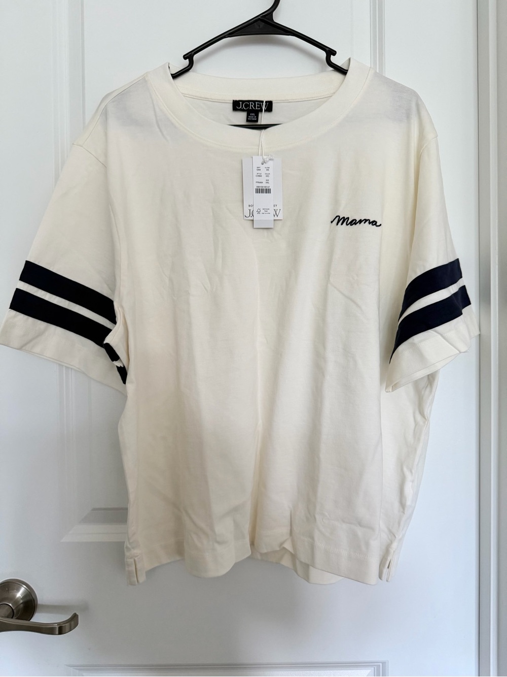 NEW JCrew Relaxed Cropped Mama Shirt XXL